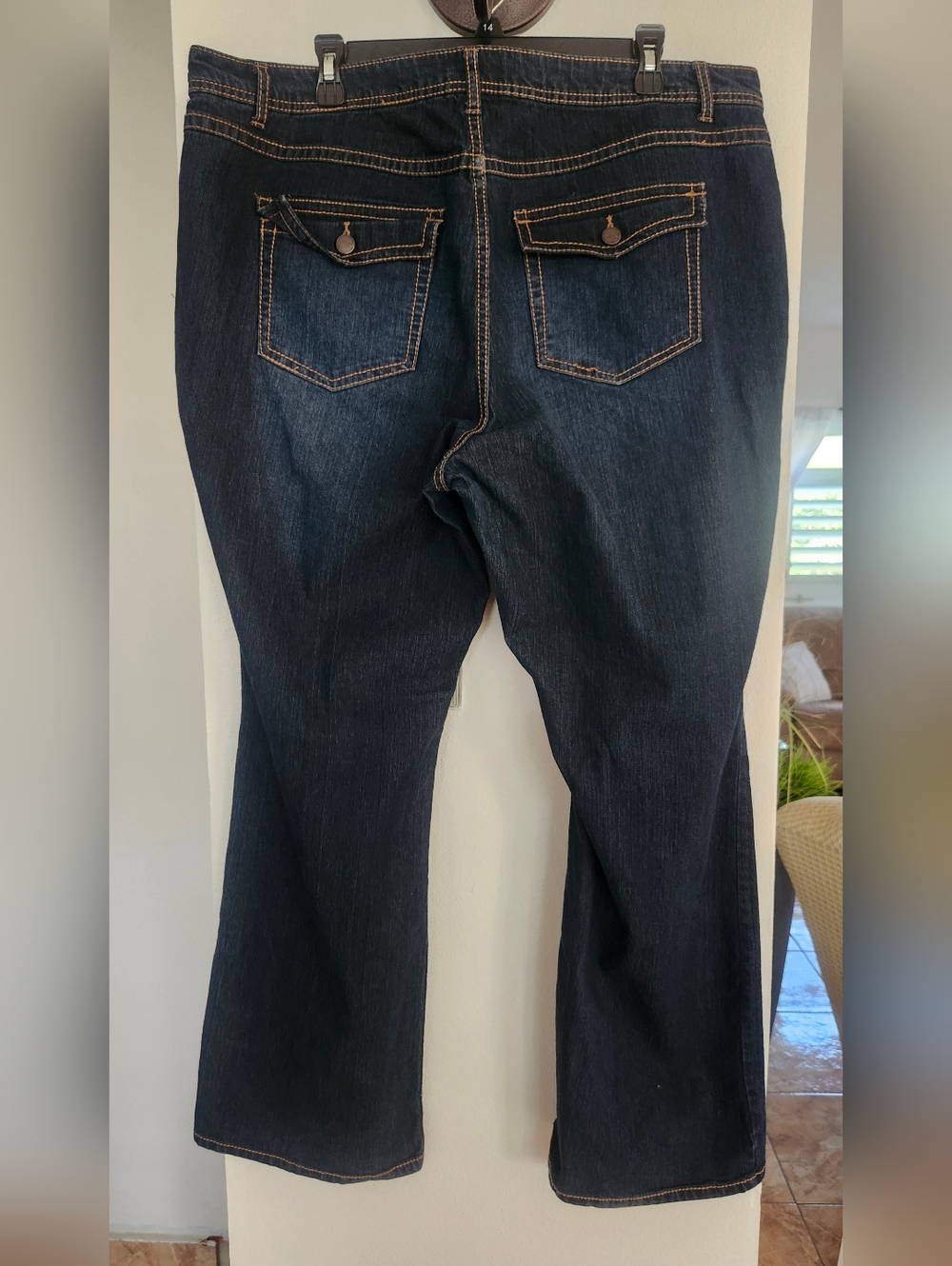 Dark Blue Denim Jeans - Picture 4 of 16